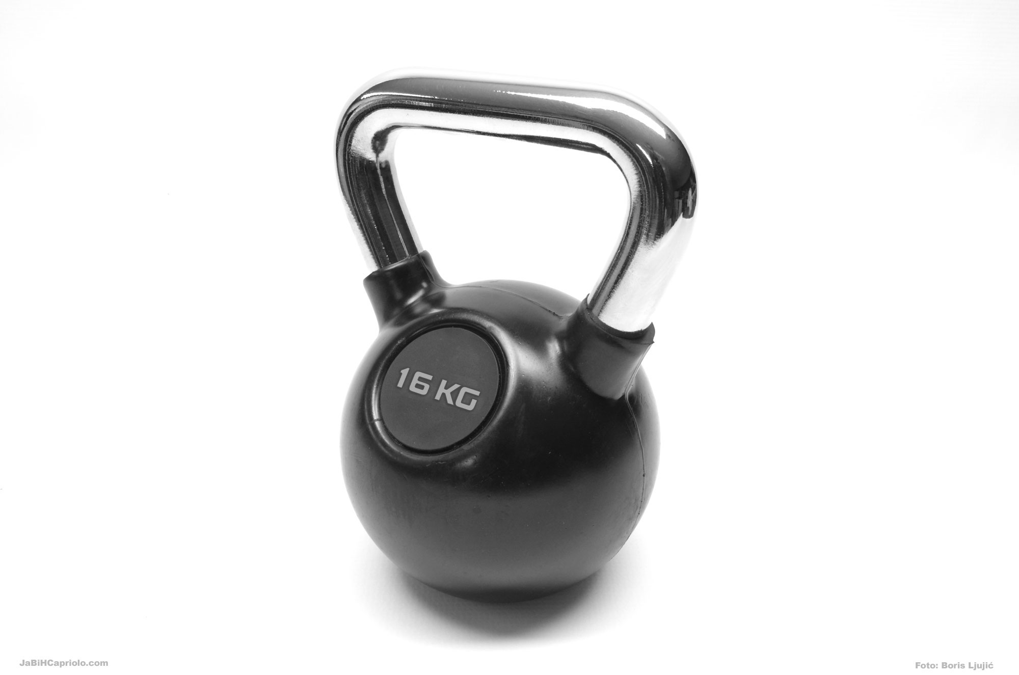 Kettlebell (Rusko zvono-girja)  16kg (Metal-guma) Capriolo